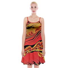 Warrior s Spirit Spaghetti Strap Velvet Dress