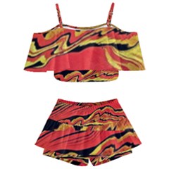 Warrior s Spirit Kids  Off Shoulder Skirt Bikini