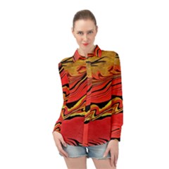 Warrior s Spirit Long Sleeve Chiffon Shirt