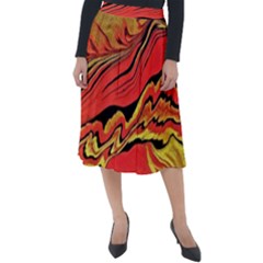 Warrior s Spirit Classic Velour Midi Skirt  by BrenZenCreations