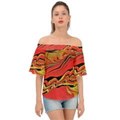 Warrior s Spirit Off Shoulder Short Sleeve Top by BrenZenCreations