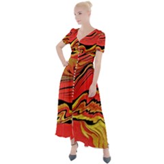 Warrior s Spirit Button Up Short Sleeve Maxi Dress by BrenZenCreations