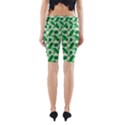 Tropical Leaf Pattern Yoga Cropped Leggings View2