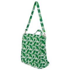 Tropical Leaf Pattern Crossbody Backpack by Dutashop
