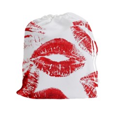 Red Lipsticks Lips Make Up Makeup Drawstring Pouch (2xl)