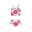 Red Lipsticks Lips Make Up Makeup Girls  Tankini Swimsuit View1