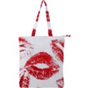 Red Lipsticks Lips Make Up Makeup Double Zip Up Tote Bag View1