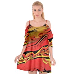 Warrior s Spirit  Cutout Spaghetti Strap Chiffon Dress