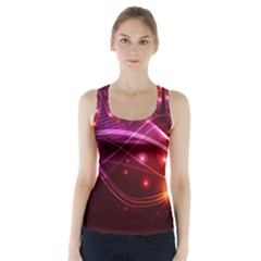Colorful Arcs In Neon Light, Graphic Art Racer Back Sports Top by picsaspassion