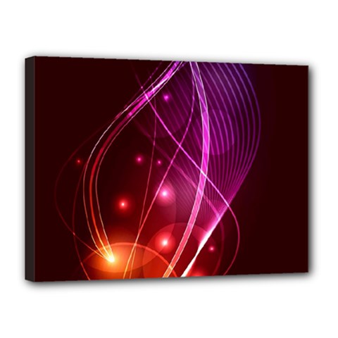  Colorful Arcs In Neon Light, Modern Graphic Art Canvas 16  X 12  (stretched) by picsaspassion