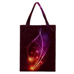  Colorful Arcs In Neon Light, Modern Graphic Art Classic Tote Bag by picsaspassion