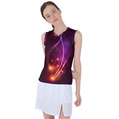  Colorful Arcs In Neon Light, Modern Graphic Art Women s Sleeveless Sports Top by picsaspassion