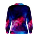 Colorful Pink and Blue Disco smoke - mist, digital art Women s Sweatshirt View2