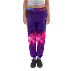 Colorful Pink And Blue Disco Smoke - Mist, Digital Art Women s Jogger Sweatpants by picsaspassion