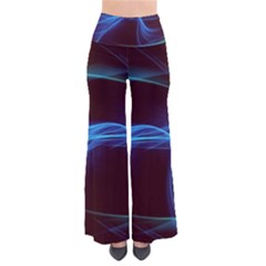Light Waves In Blue And Green, Graphic Art So Vintage Palazzo Pants by picsaspassion