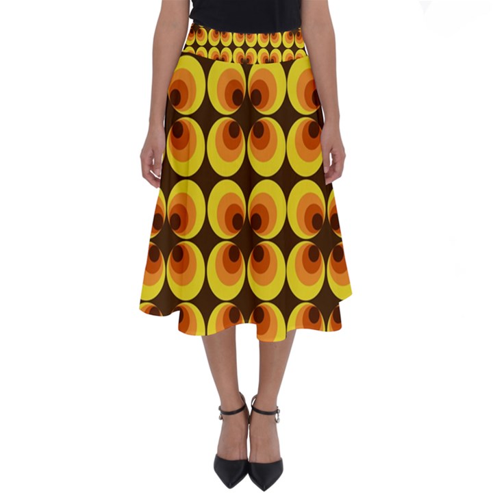 zappwaits retro Perfect Length Midi Skirt