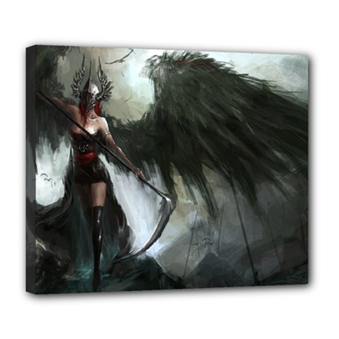 Angell Of The Scythe Deluxe Canvas 24  X 20  (stretched) by 2853937
