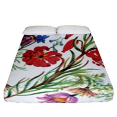 Summer Flowers Fitted Sheet (king Size)