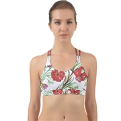 Summer Flowers Back Web Sports Bra by goljakoff