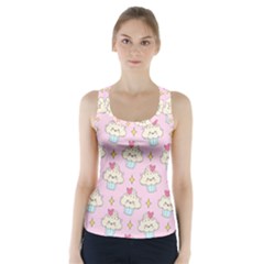 Kawaii Cupcake  Racer Back Sports Top by lisamaisak