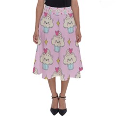 Kawaii Cupcake  Perfect Length Midi Skirt by lisamaisak