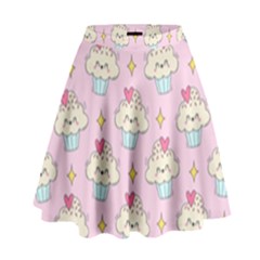 Kawaii Cupcake  High Waist Skirt by lisamaisak