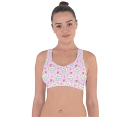 Kawaii Cupcake  Cross String Back Sports Bra by lisamaisak