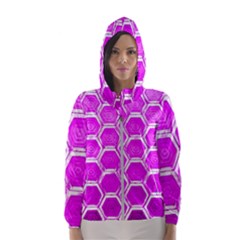 Hexagon Windows Women s Hooded Windbreaker by essentialimage