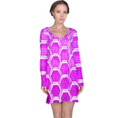 Hexagon Windows Long Sleeve Nightdress by essentialimage