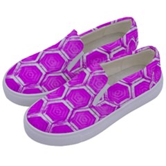 Hexagon Windows Kids  Canvas Slip Ons by essentialimage