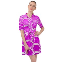 Hexagon Windows Belted Shirt Dress by essentialimage