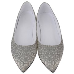 Modern Ornate Geometric Silver Pattern Women s Low Heels