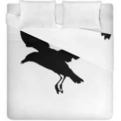 Seagull Flying Silhouette Drawing 2 Duvet Cover Double Side (king Size) by dflcprintsclothing