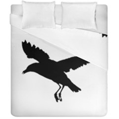 Seagull Flying Silhouette Drawing 2 Duvet Cover Double Side (california King Size) by dflcprintsclothing