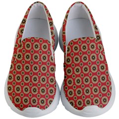 Digital Flowers Kids Lightweight Slip Ons