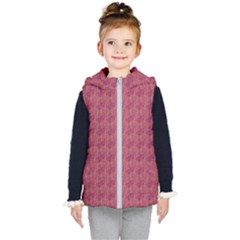 Digital Handdraw Floral Kids  Hooded Puffer Vest by Sparkle