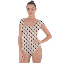 Digital  Design Short Sleeve Leotard 