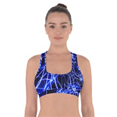 Lines Flash Light Mystical Fantasy Cross Back Sports Bra