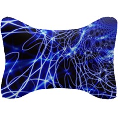 Lines Flash Light Mystical Fantasy Seat Head Rest Cushion by Dutashop