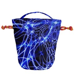 Lines Flash Light Mystical Fantasy Drawstring Bucket Bag