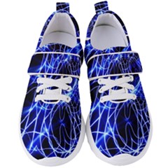 Lines Flash Light Mystical Fantasy Women s Velcro Strap Shoes