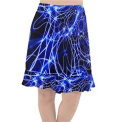 Lines Flash Light Mystical Fantasy Fishtail Chiffon Skirt by Dutashop