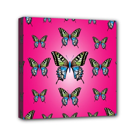 Butterfly Mini Canvas 6  X 6  (stretched)