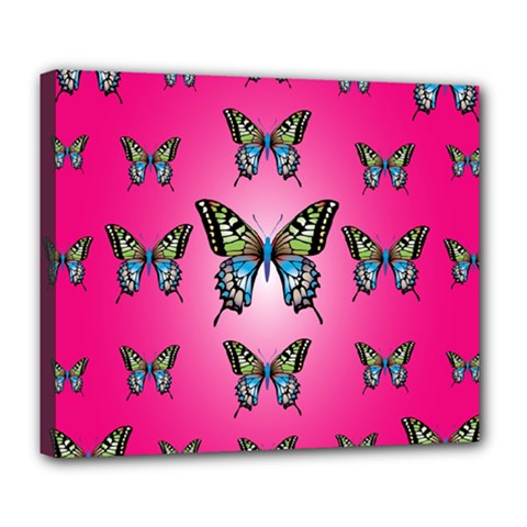 Butterfly Deluxe Canvas 24  X 20  (stretched)