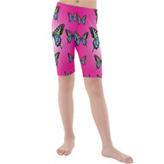 Butterfly Kids  Mid Length Swim Shorts