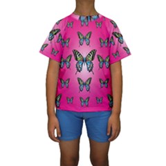 Butterfly Kids  Short Sleeve Swimwear by Dutashop