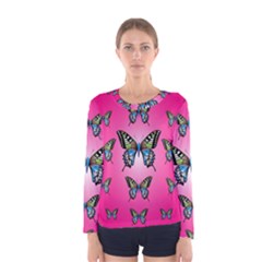 Butterfly Women s Long Sleeve Tee