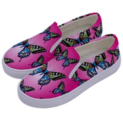 Butterfly Kids  Canvas Slip Ons by Dutashop