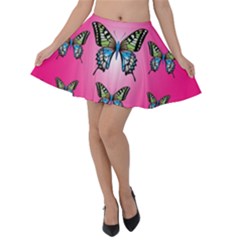 Butterfly Velvet Skater Skirt by Dutashop