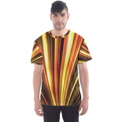 Energy Flash Futuristic Glitter Men s Sport Mesh Tee